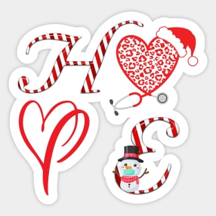 HOPE - HEART SANTA - Stethoscope Sticker